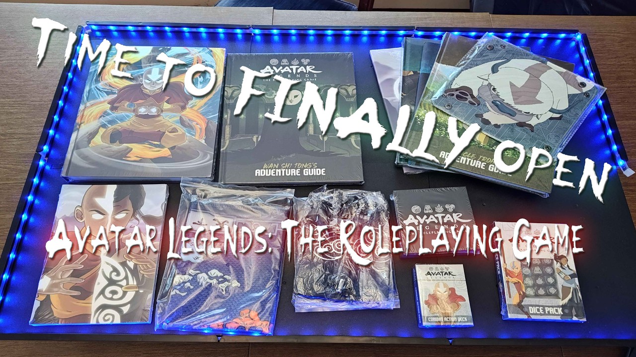 Avatar Legends: The Roleplaying Game Kickstarter + Releases Unboxing