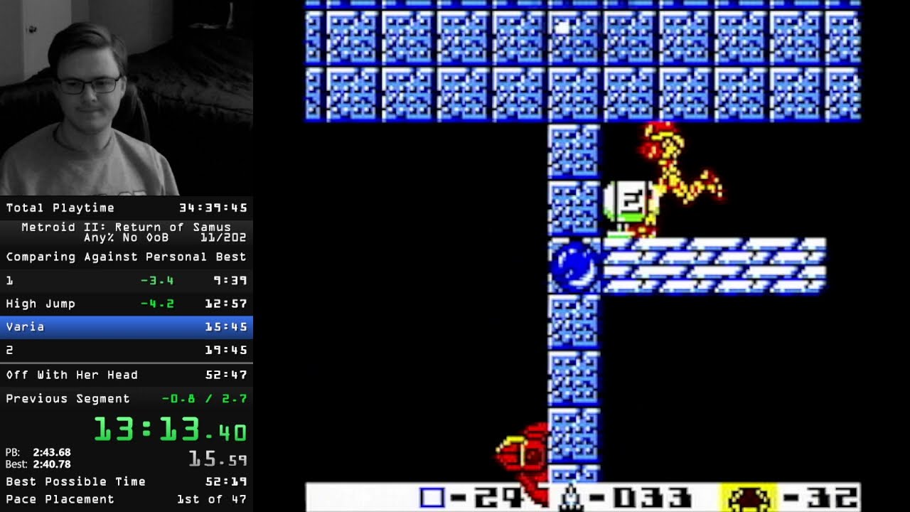 Metroid II: Return of Samus in 52:10