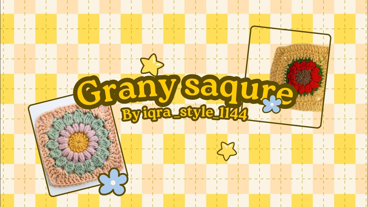  Trendy Granny Square Crochet Pattern | DIY Aesthetic Crochet #crochetpattern #handmadewithlove 
