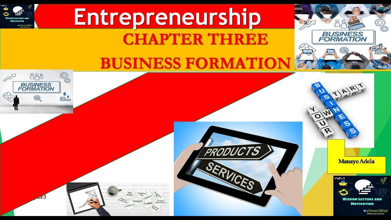 Entrepreneurship Chapter 3 Business Formation በአማርኛ
