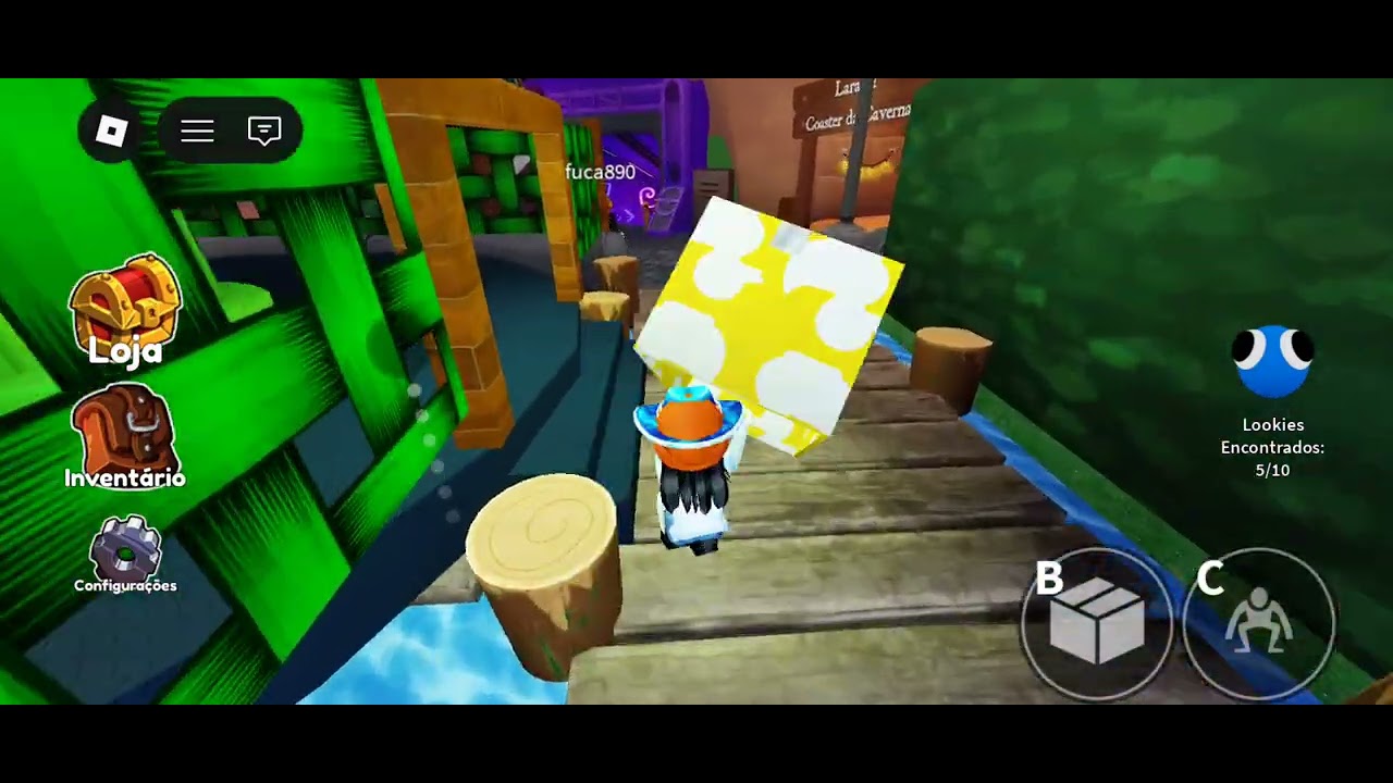 Jogando raimbow friends 2