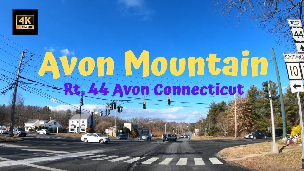 Avon Mountain Rt. 44 Avon CT. 4K Travel Video