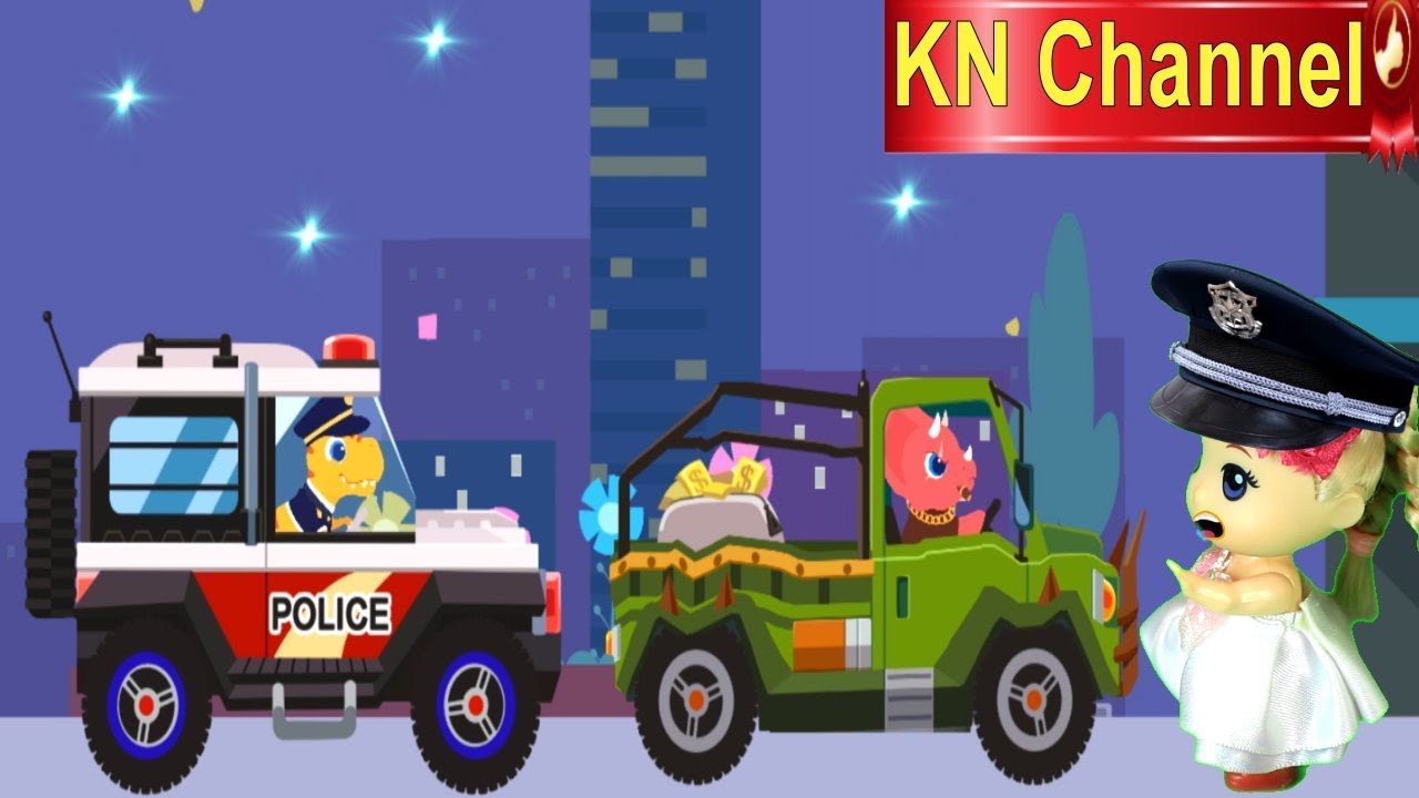 ĐỘI CỨU HỘ BÚP BÊ KN Channel CỨU HỎA VÀ BẮT CƯỚP NGÂN HÀNG KHỦNG LONG TẬP 2