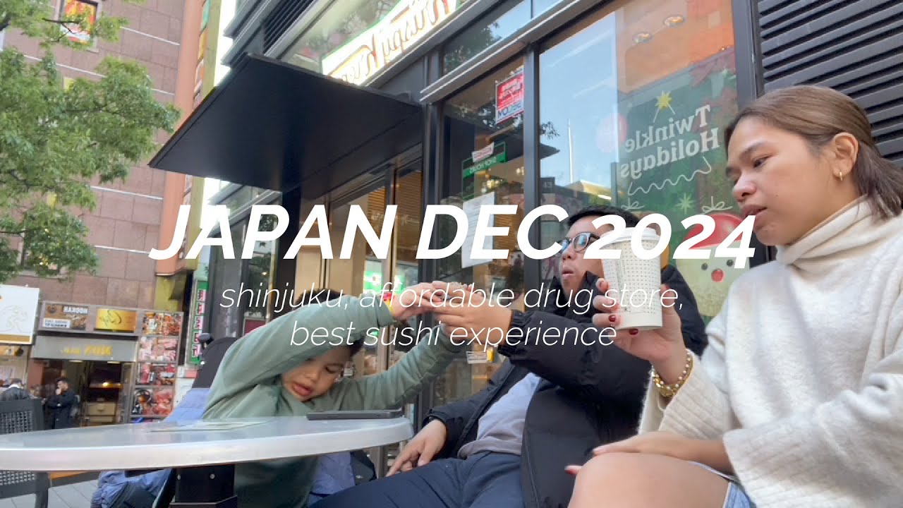 JAPAN VLOG: STROLLING AROUND SHINJUKU | AFFORDABLE DRUG STORE FOR JAPANESE SKIN CARE | BEST SUSHI