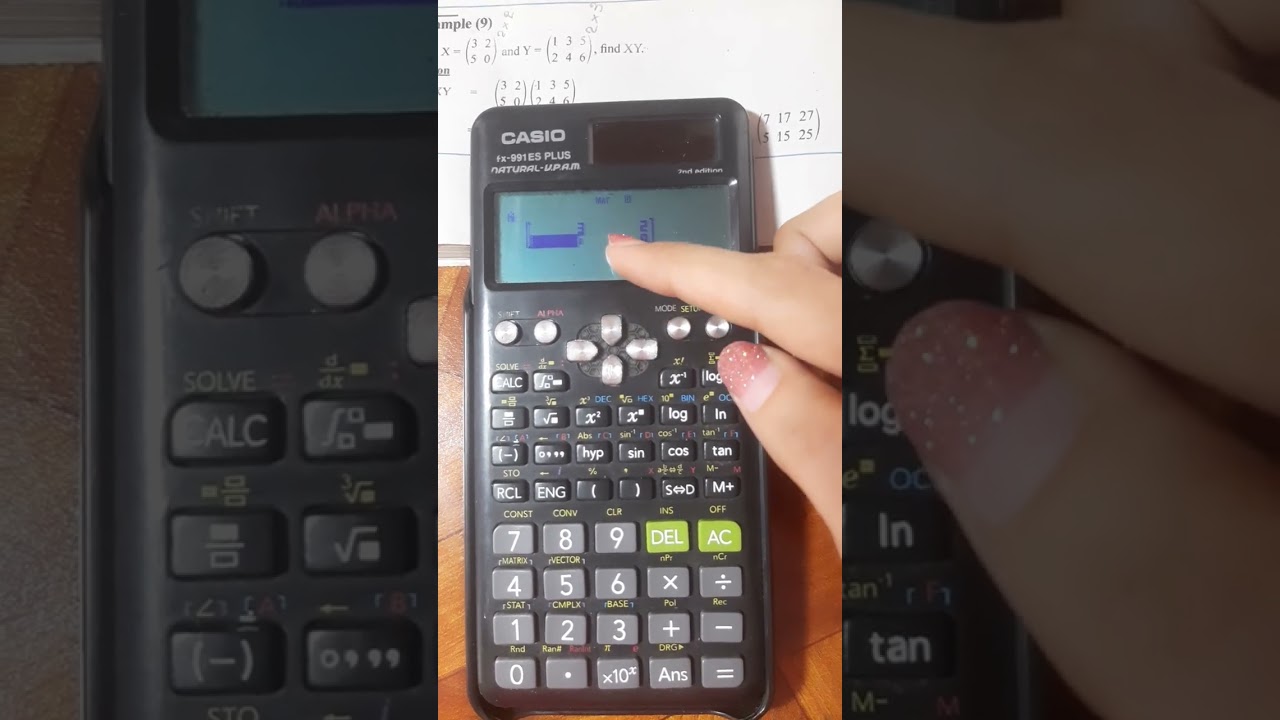 #Grade.11, ch.5, matrix တွေကို calculator နဲ့မြှောက်နည်း