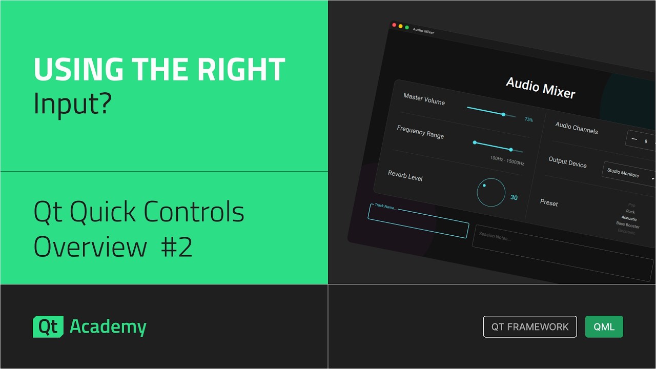Input Control in an App | Qt Quick Controls Overview #2