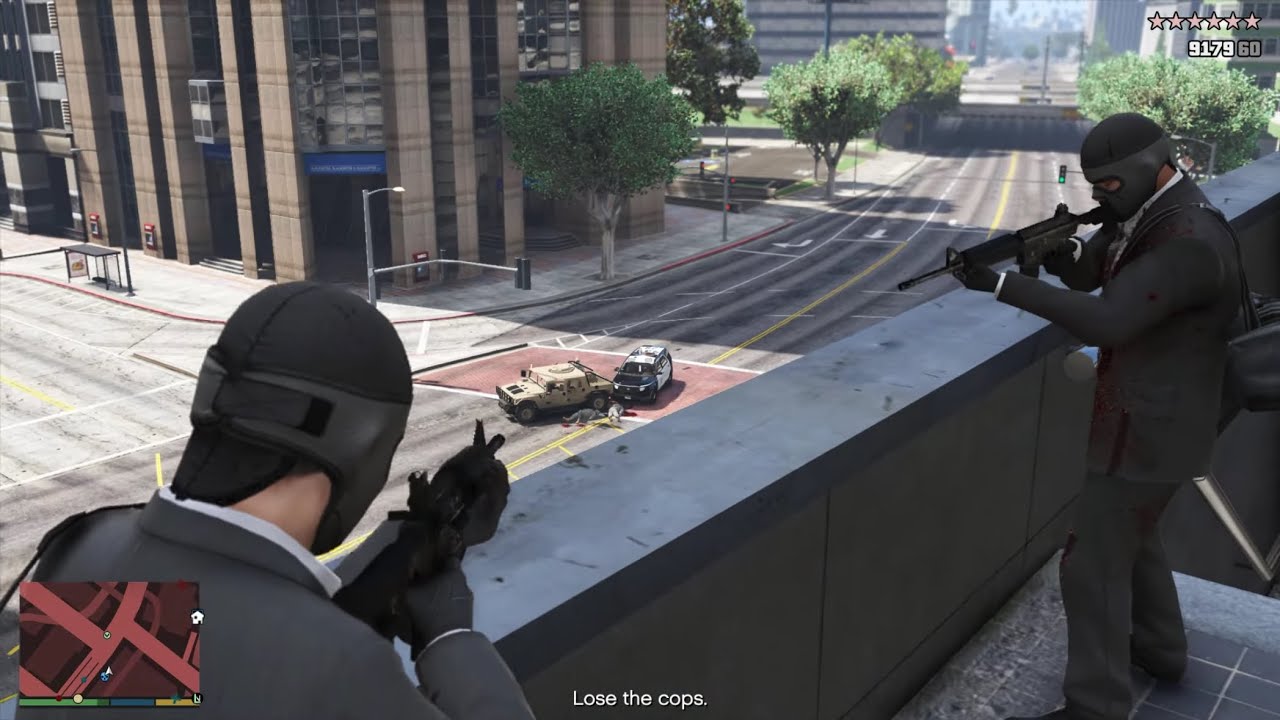 GTA 5 - The Union Depository Heist + Ten Star Escape
