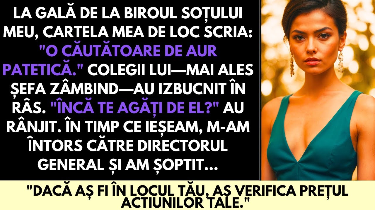 Soțul Meu și Șeful Lui Au Râs de Mine la Gală — Dar Un Șoaptă Către CEO Le-a Șters Zâmbetele