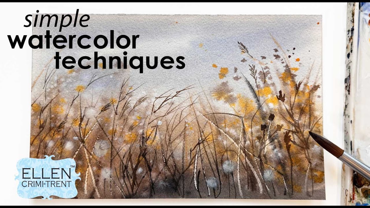 MY FAVORITE Simple Watercolor Technique!!
