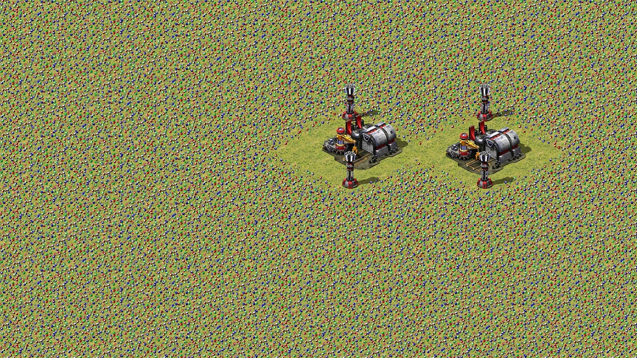 Red Alert 2 | Yuri's Revenge | 7 vs 1 | Pretty Women 26 My Defence on Hills Before Extra Hard AI