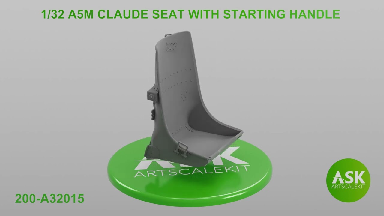 1/32 A5M Claude Seat with starting handle - 3D print