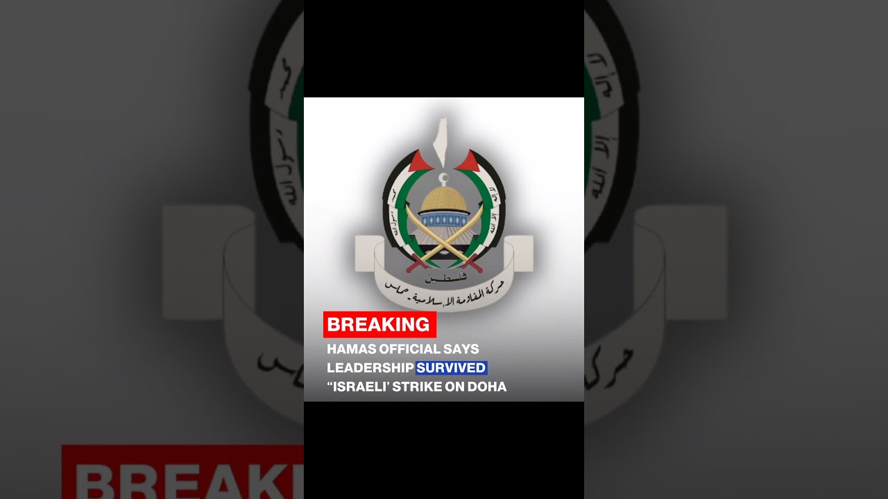 Hamas official says leadership survived Israeli strike😊😊#shortsfeed #youtubeshorts