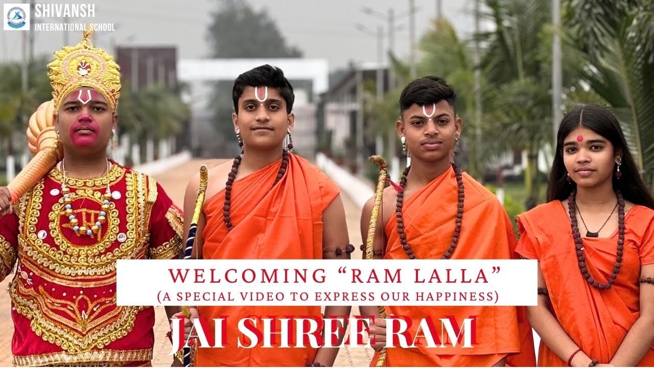 Students of our school welcoming Ram Lalla in special way|22nd January Historic Moment|Jai Shree Ram