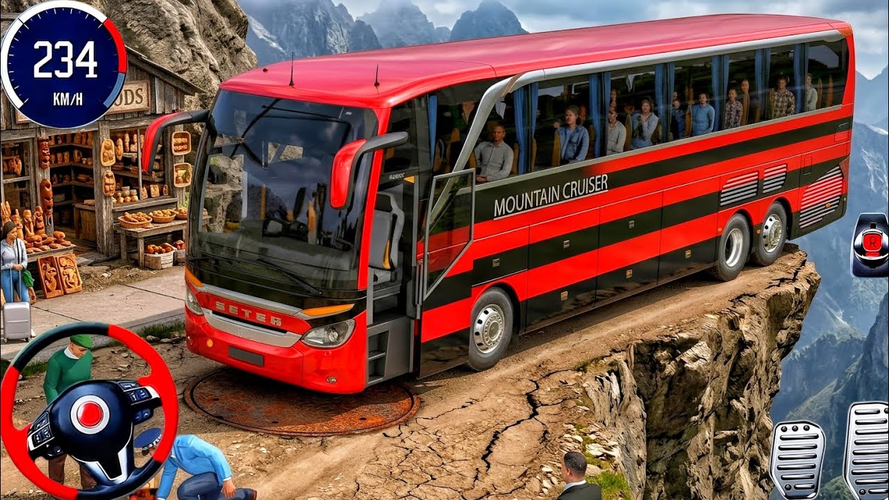Real Indian Off-Road Bus Driving Simulator 2026 | Ultimate Hill Bus Game Android Gameplay
