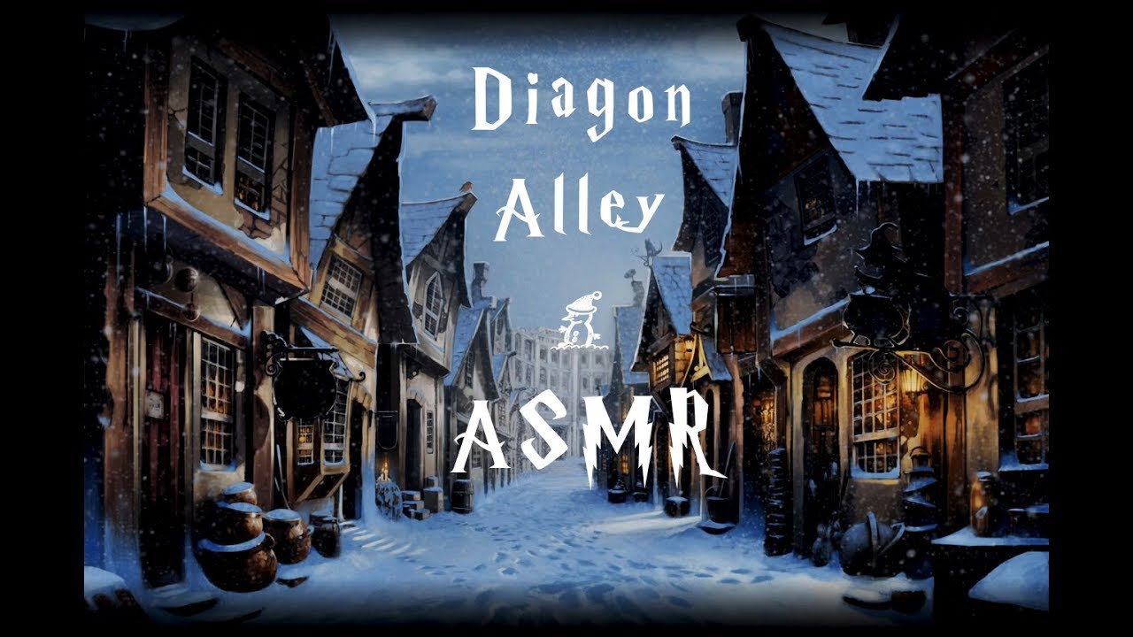 🎧❄️ ASMR - Winter time in Diagon Alley (Harry Potter ambience) - No music