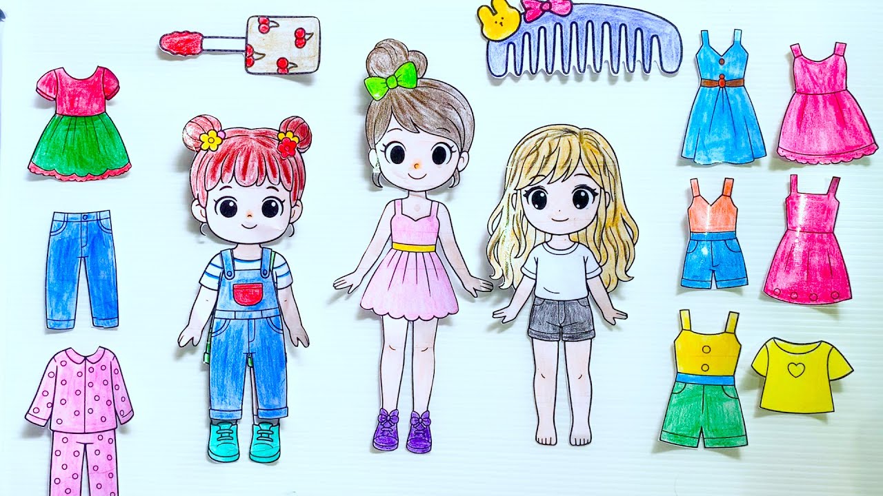 LINDA DANA LUCI, DIY Paper Make up Shopping and Take a bus #papercraft