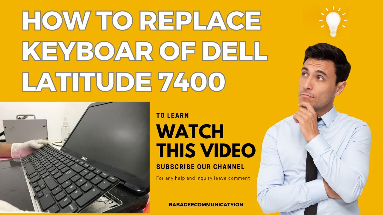 Dell 7400 keyboard replacement and disassemble Laptop #dell