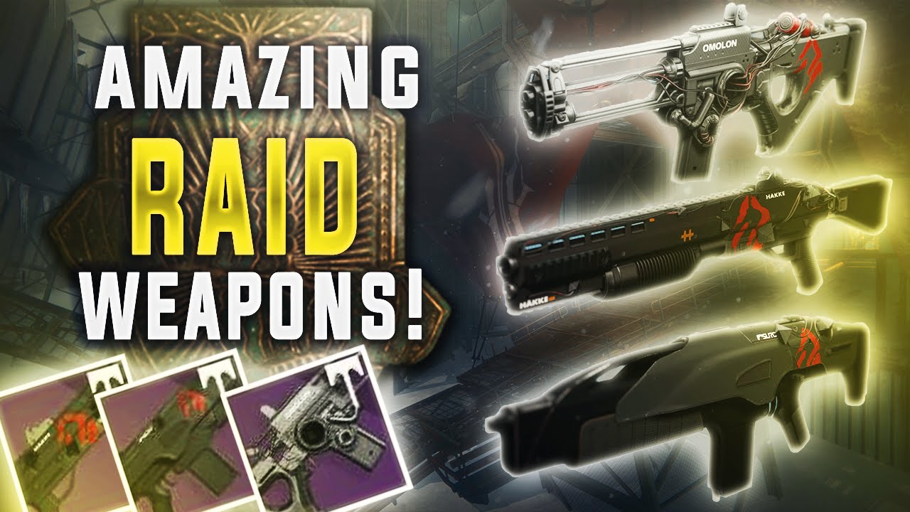 Destiny - THE RAID WEAPONS ARE KILLER! WRATH OF THE MACHINE RAIDS WEAPONS!