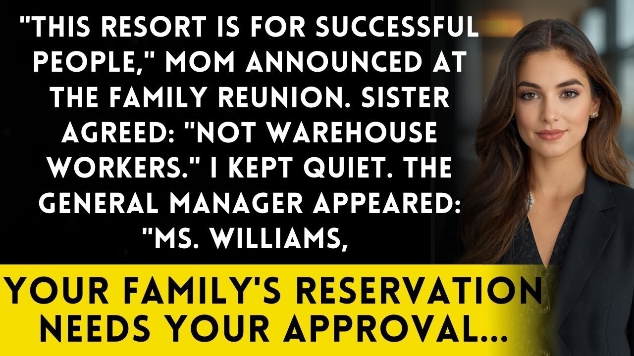 They Mocked My Job At The Reunion — Until The General Manager Stepped In