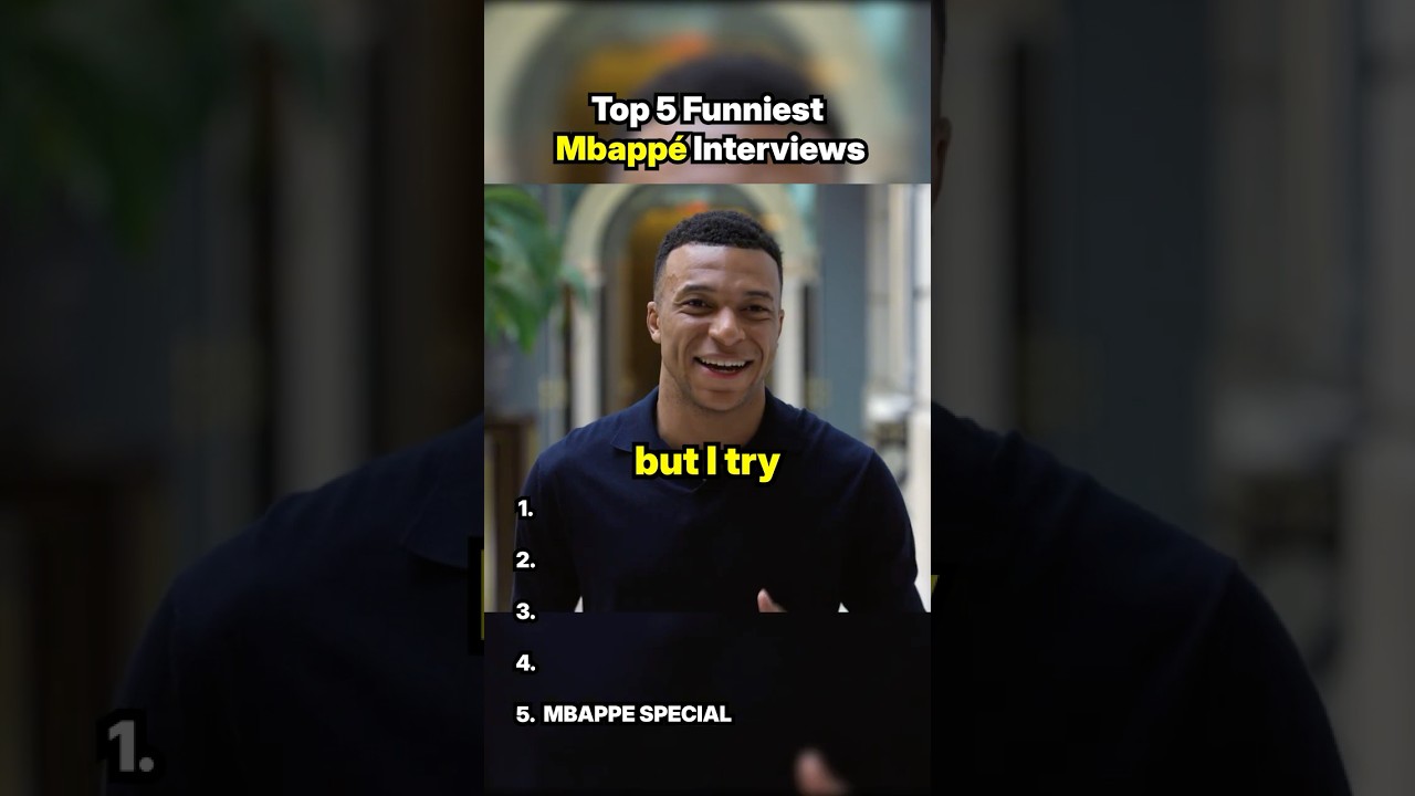 Top 5 FUNNIEST Mbappe Interviews ⚽🤣