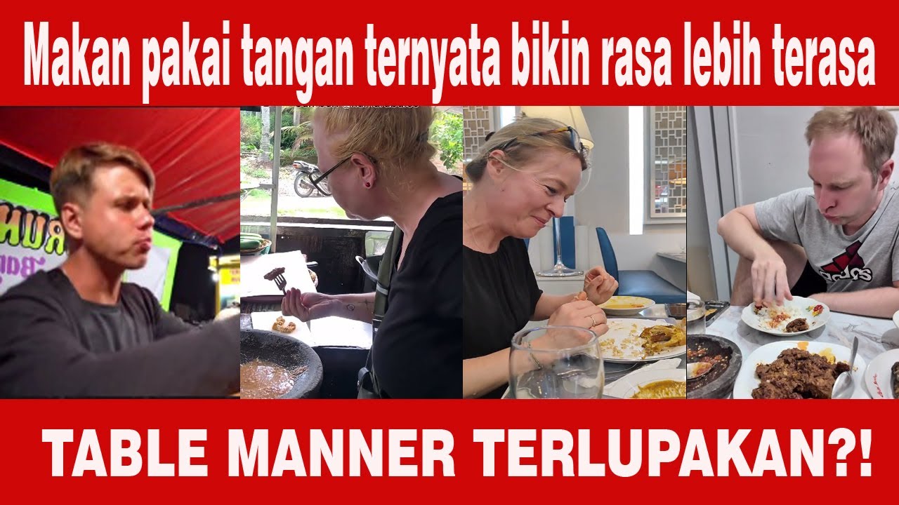 Bule :  Lupa Sama Table Manner di Negaranya Setelah Nemu Makanan Ini di Indonesia‼️