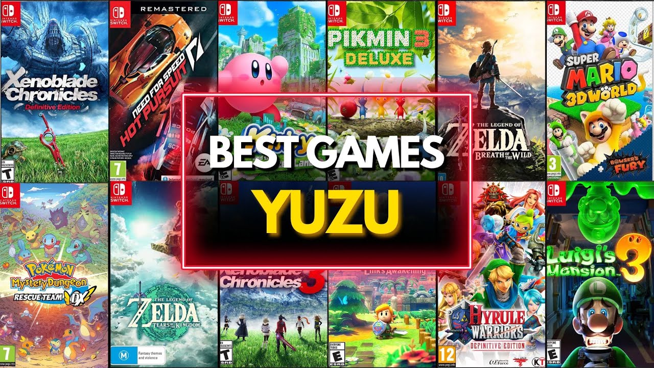 TOP 50 BEST GAMES YUZU EMULATOR (SWITCH EMULATOR)