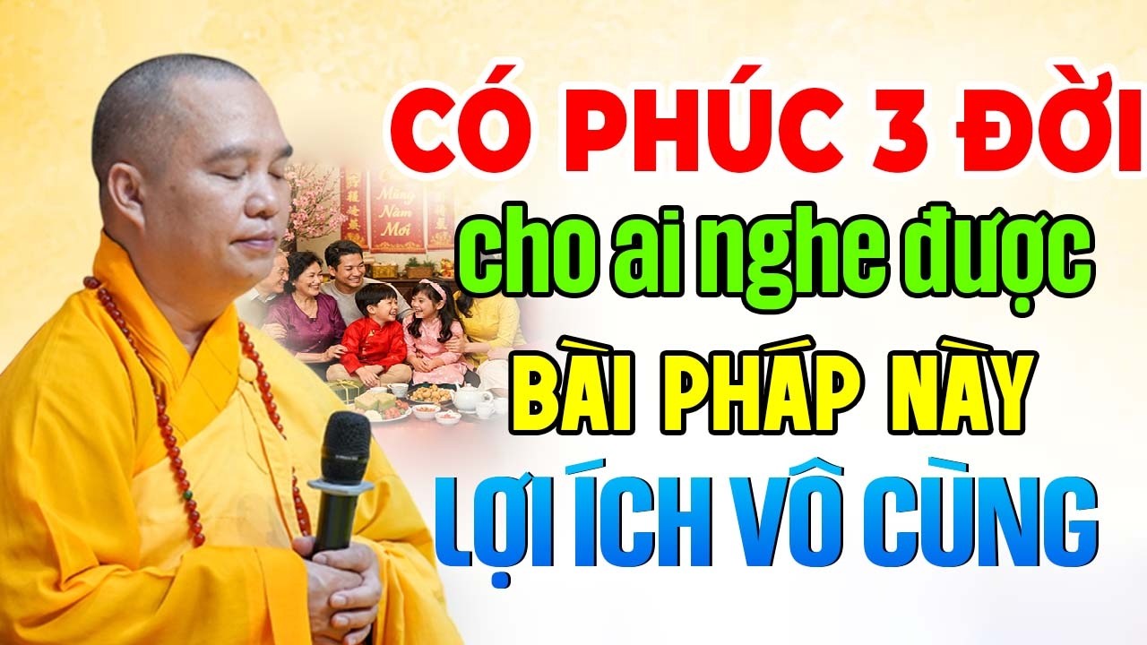 CÓ PHÚC 3 ĐỜI CHO AI NGHE ĐƯỢC BÀI PHÁP NÀY LỢI ÍCH VÔ CÙNG 12.02.2026 | Thầy Thích Đạo Thịnh