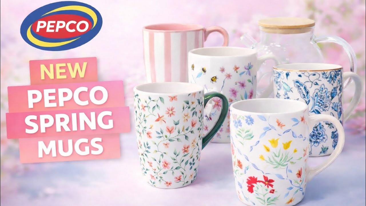 NEW Pepco Spring Mugs 🌸 So Beautiful & Affordable! Pepco New Collection 2026