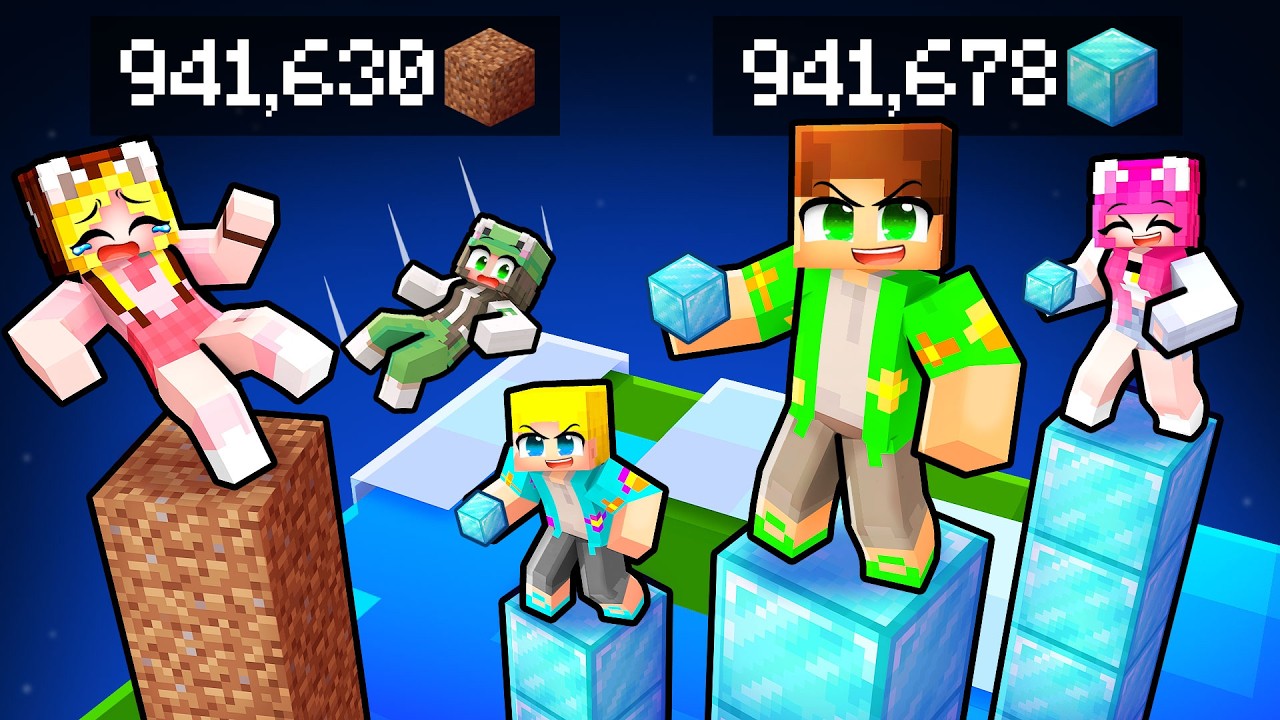 Concurs de *TURNURI* INALTE cu Prietenii pe Minecraft...