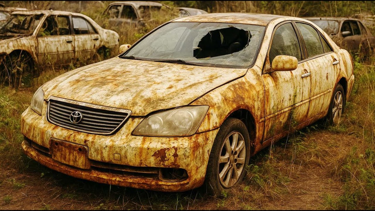 Toyota Mark X Rust Rebuild | From Abandoned to Restored Beauty
