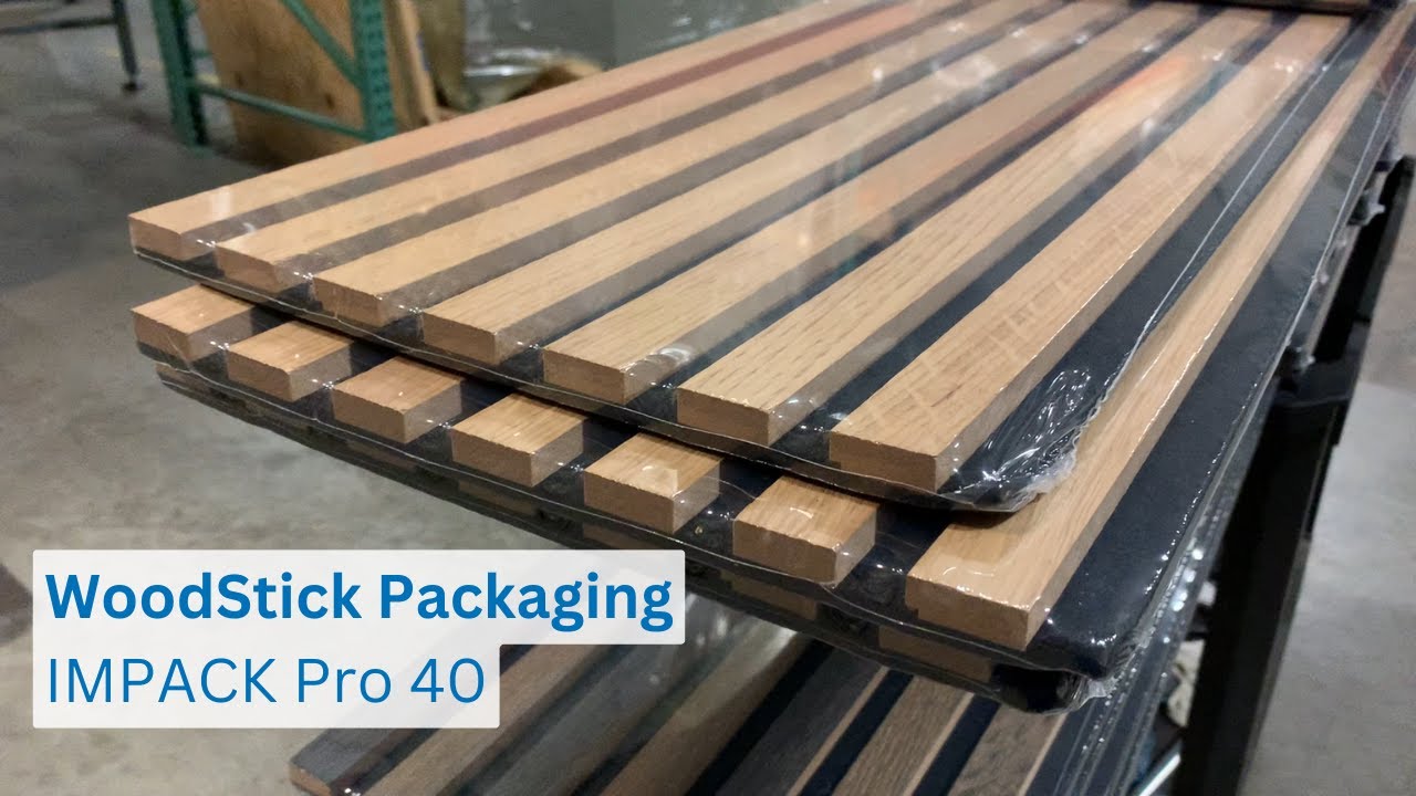 WoodStick Packaging with Automatic Shrink Wrapping Machine
