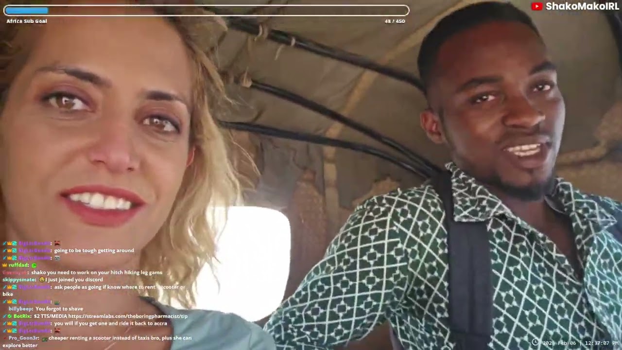 shakomako travelling and resting