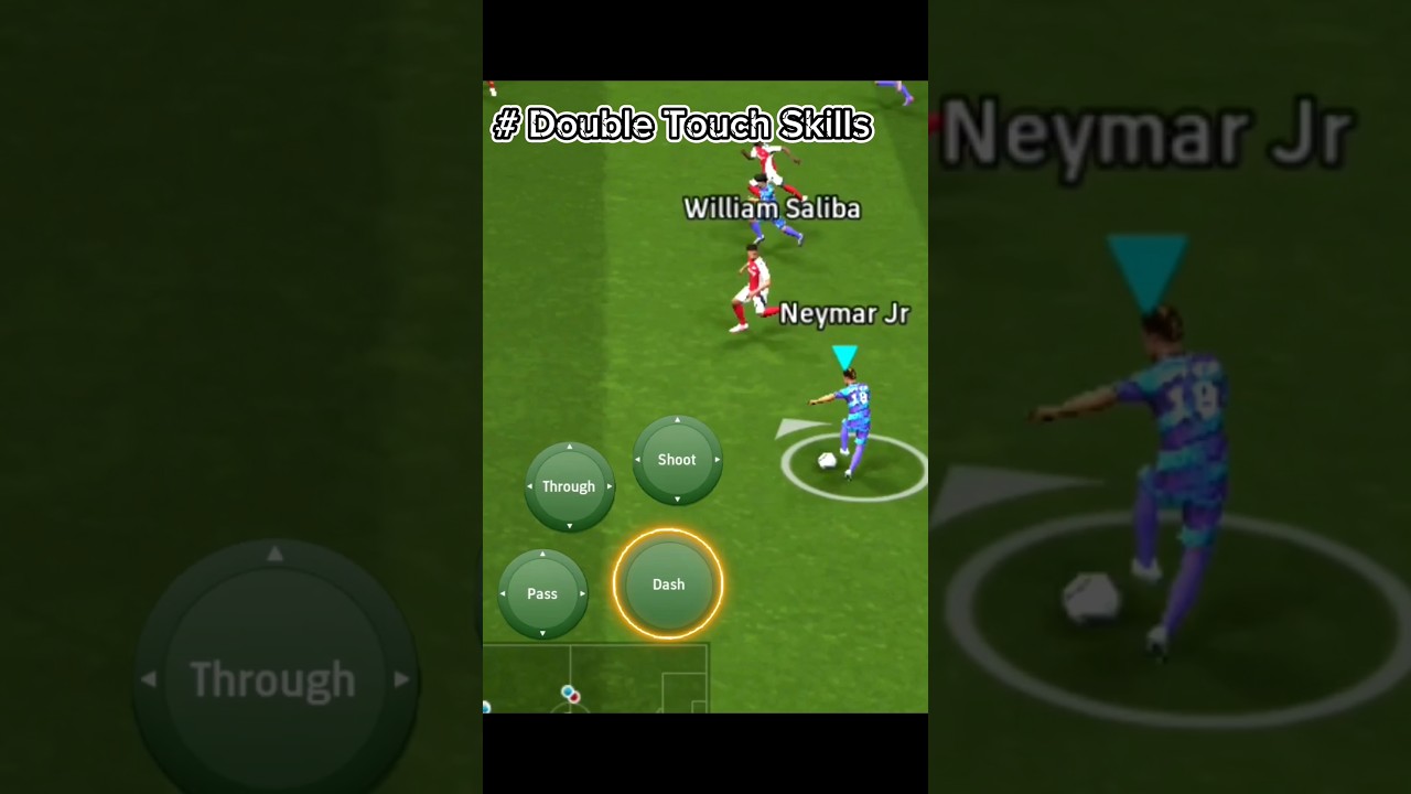 &ldquo;DOUBLE TOUCH SKILLS&rdquo;🔥 Tutorial eFootball 2025 Mobile #efootball2025 #skills