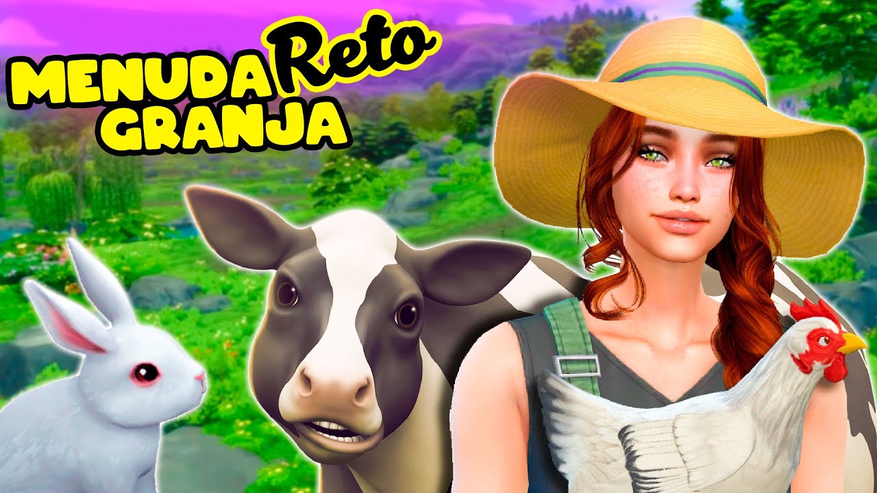 RETO VIVIENDO COMO GRANJERA  - MENUDA GRANJA - #1 SIMS 4