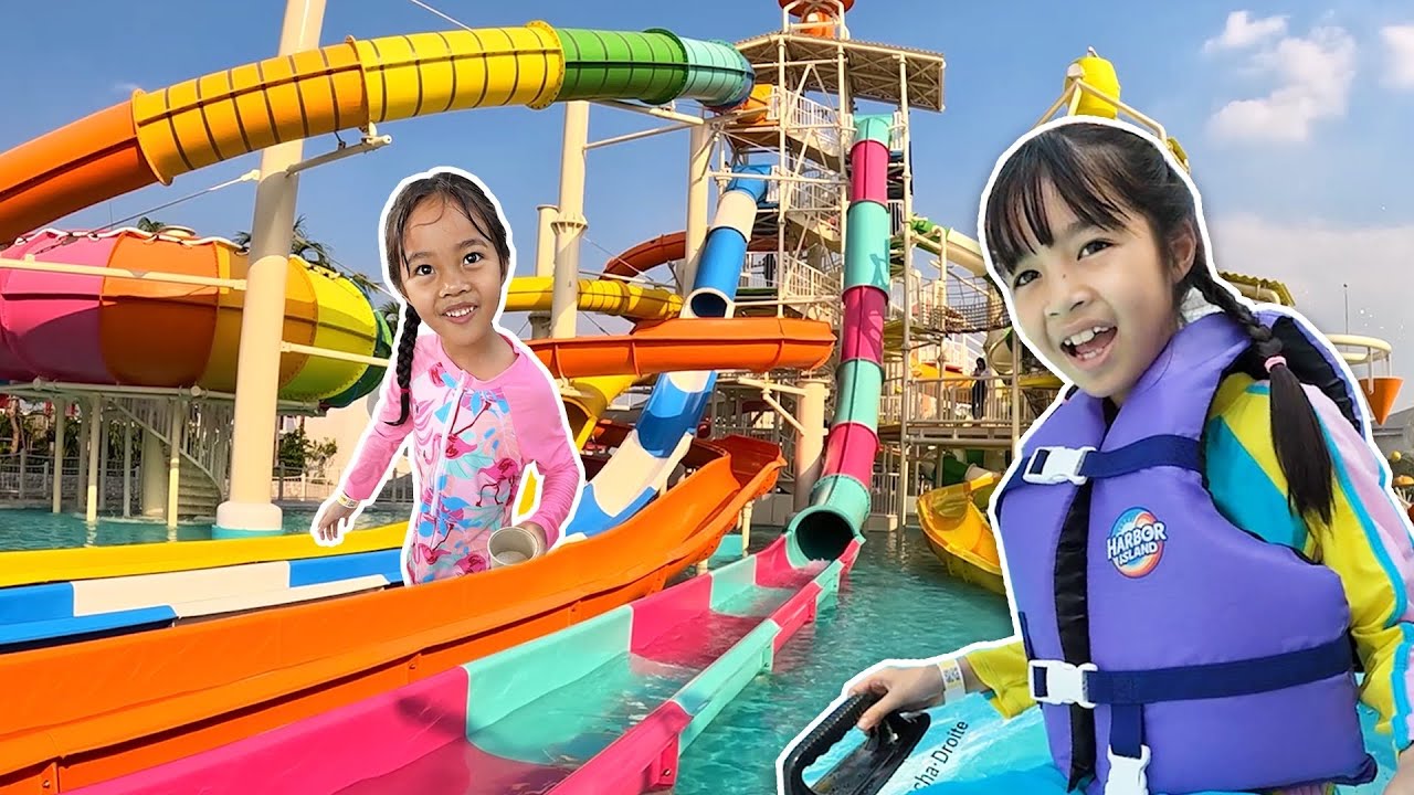ไปเที่ยวสวนน้ำ 💦 Harbor Island | บริ้งค์ไบรท์