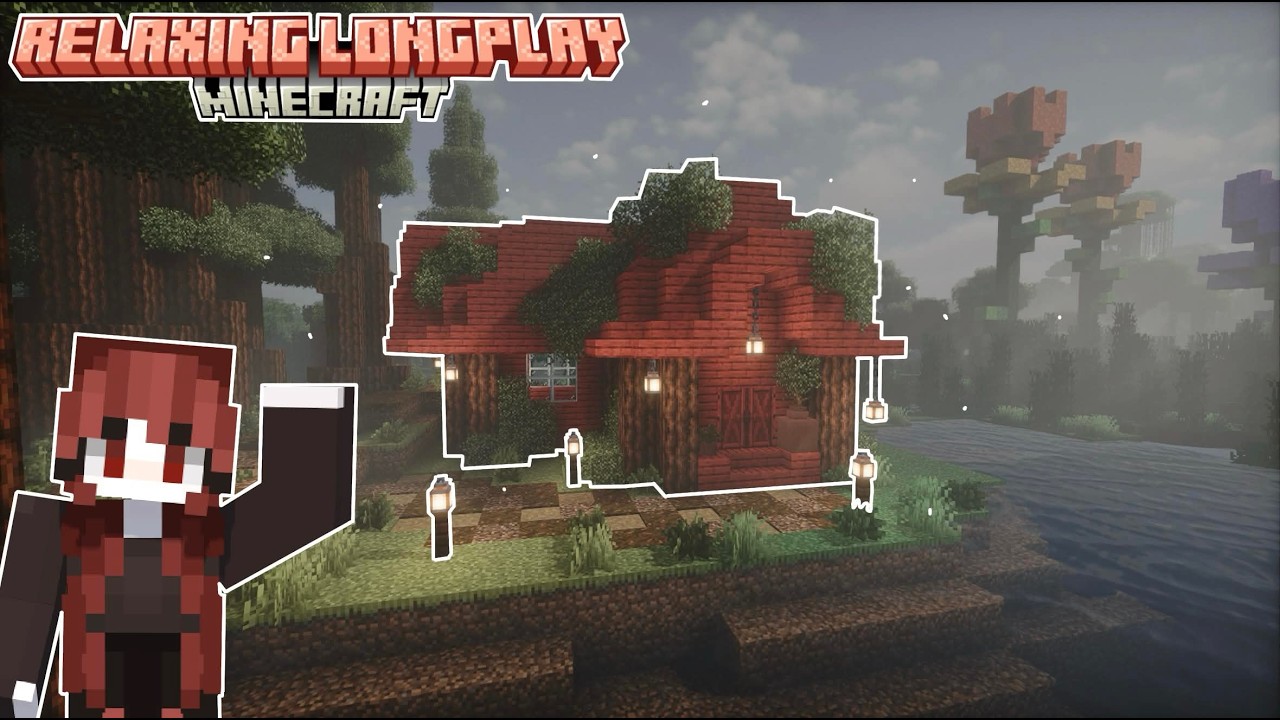 Relax while I build a Redwood House | Cozy Minecraft Longplay (No Commentary)