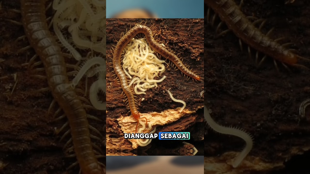 Lenyai, jenis kelabang yang kecil #shortvideo #shorts #animals
