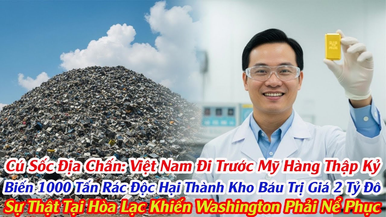 Công Nghệ Mới Của Việt Nam Biến 1000 Tấn Rác Độc Hại Thành Kho Báu Trị Giá 2 Tỉ Đô Khiến Mỹ Nể Phục