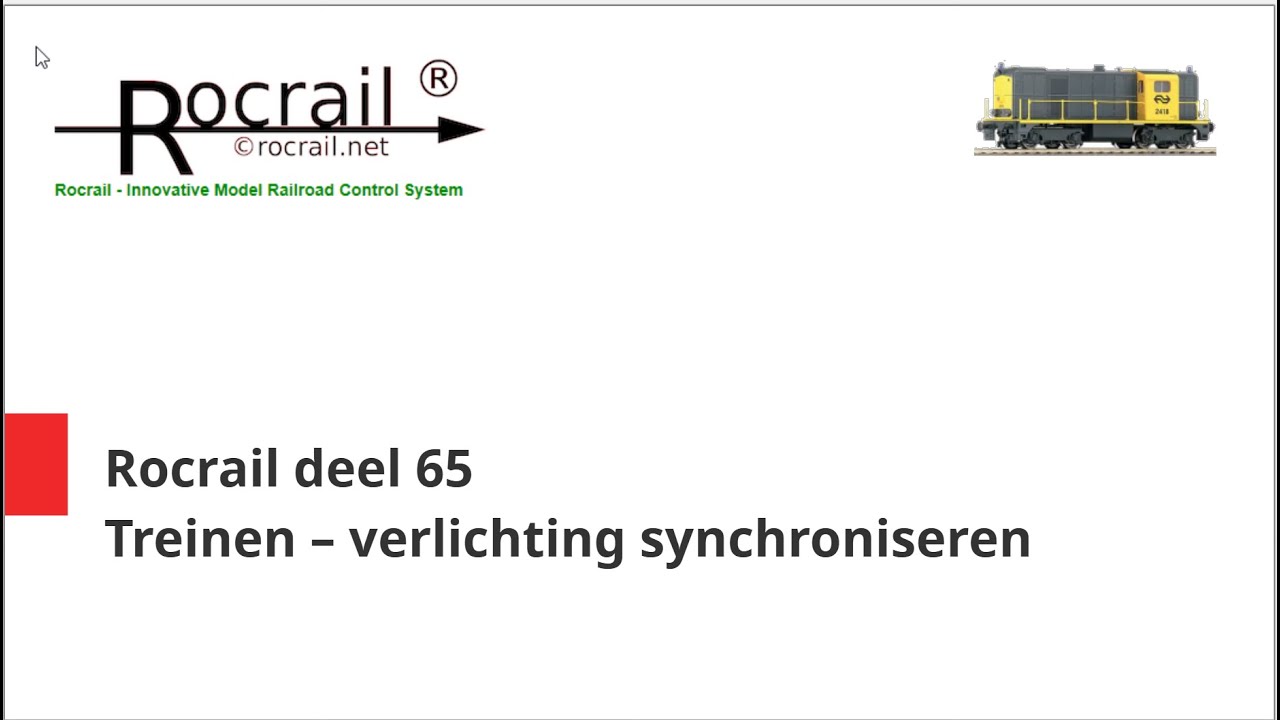 Rocrail deel 65: Treinen en verlichting synchroniseren