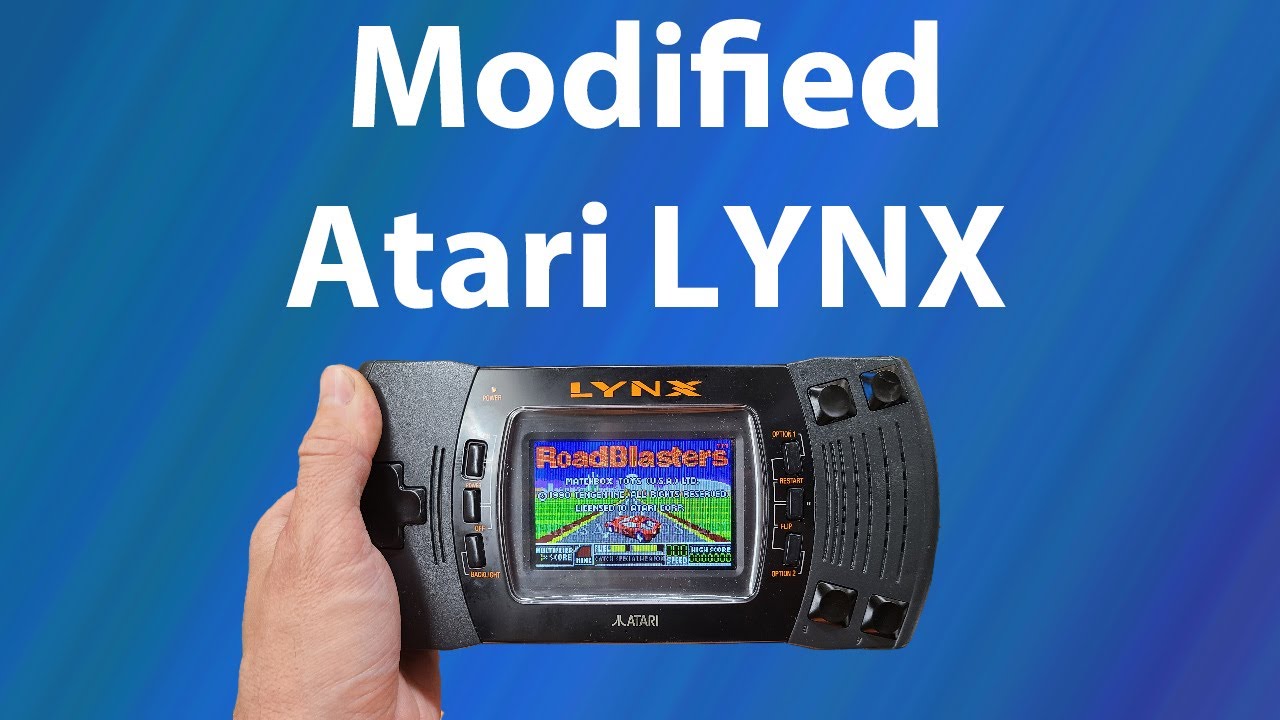Check out my moded Atari Lynx!