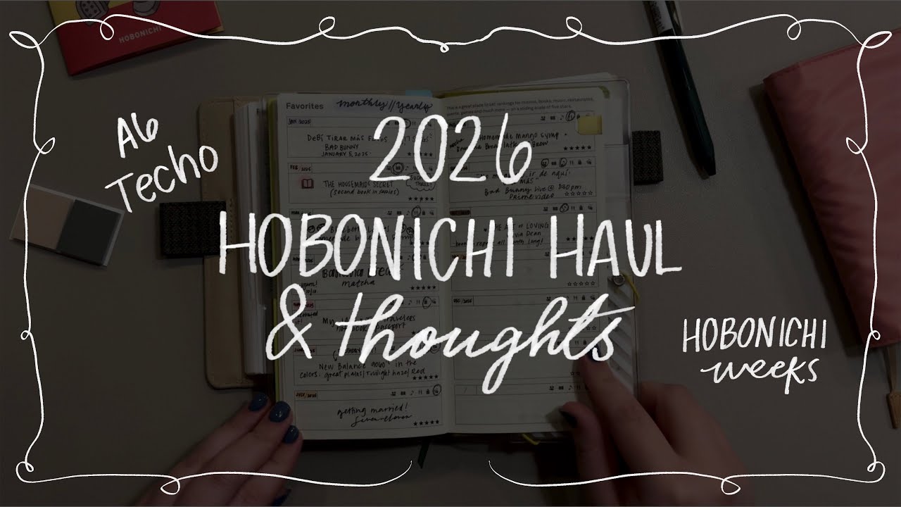 Hobonichi Haul 2026 + Распаковка | A6 Techo & Weeks ✨