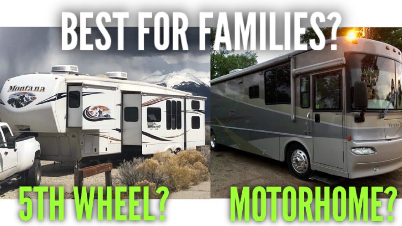 Motorhome VS 5th Wheel! Which is Right for YOUR FAMILY? Storage, Living Space, Cost, & Maintenance!