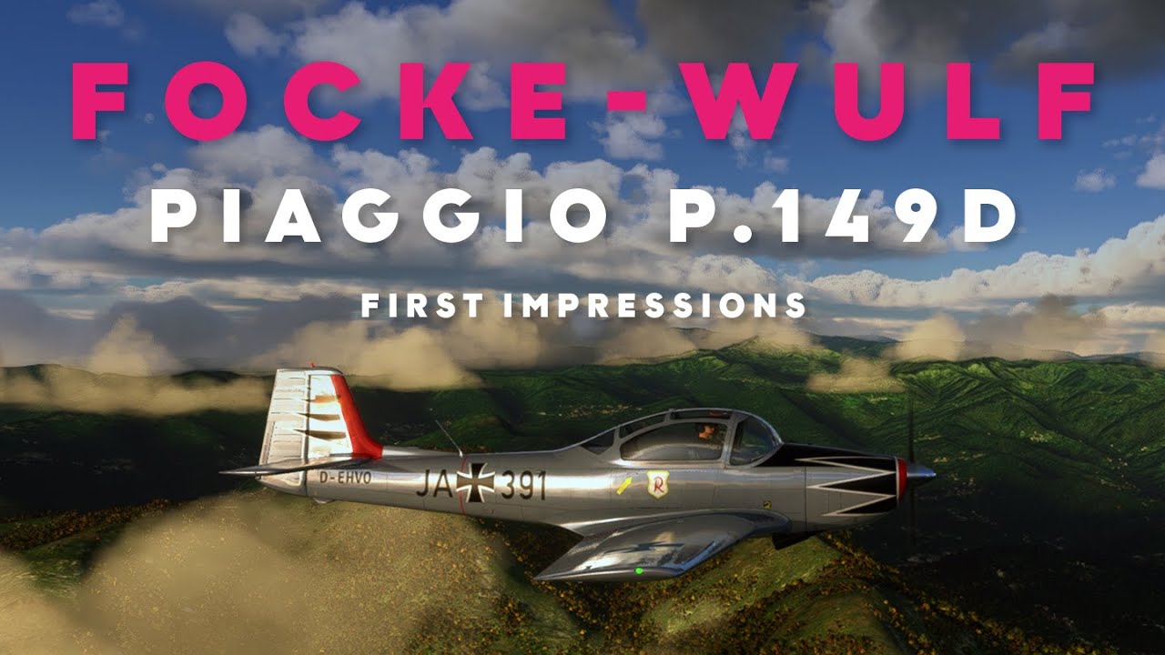FS2020 ATSimulations Focke-Wulf Piaggio P.149D addon first look. A beautiful vintage aircraft!