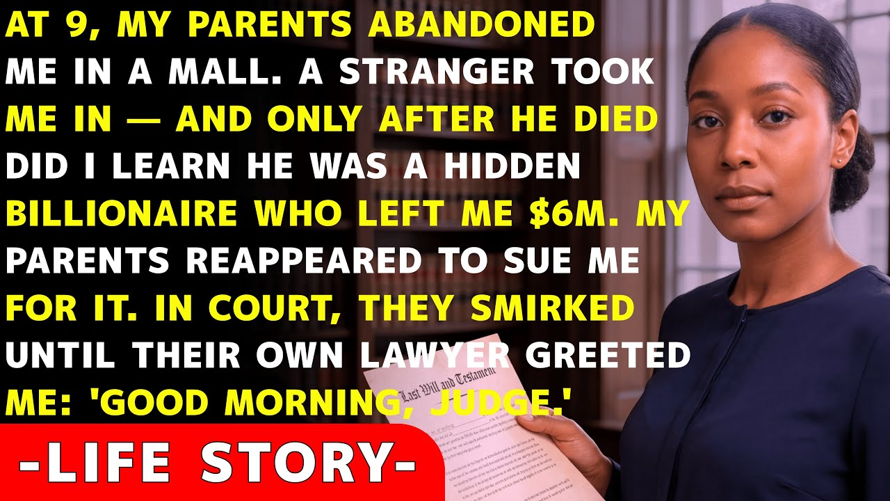 My Parents Abandoned Me at 9 in a Mall — Then Sued Me for $6M My Adoptive Dad Left in His Will.....