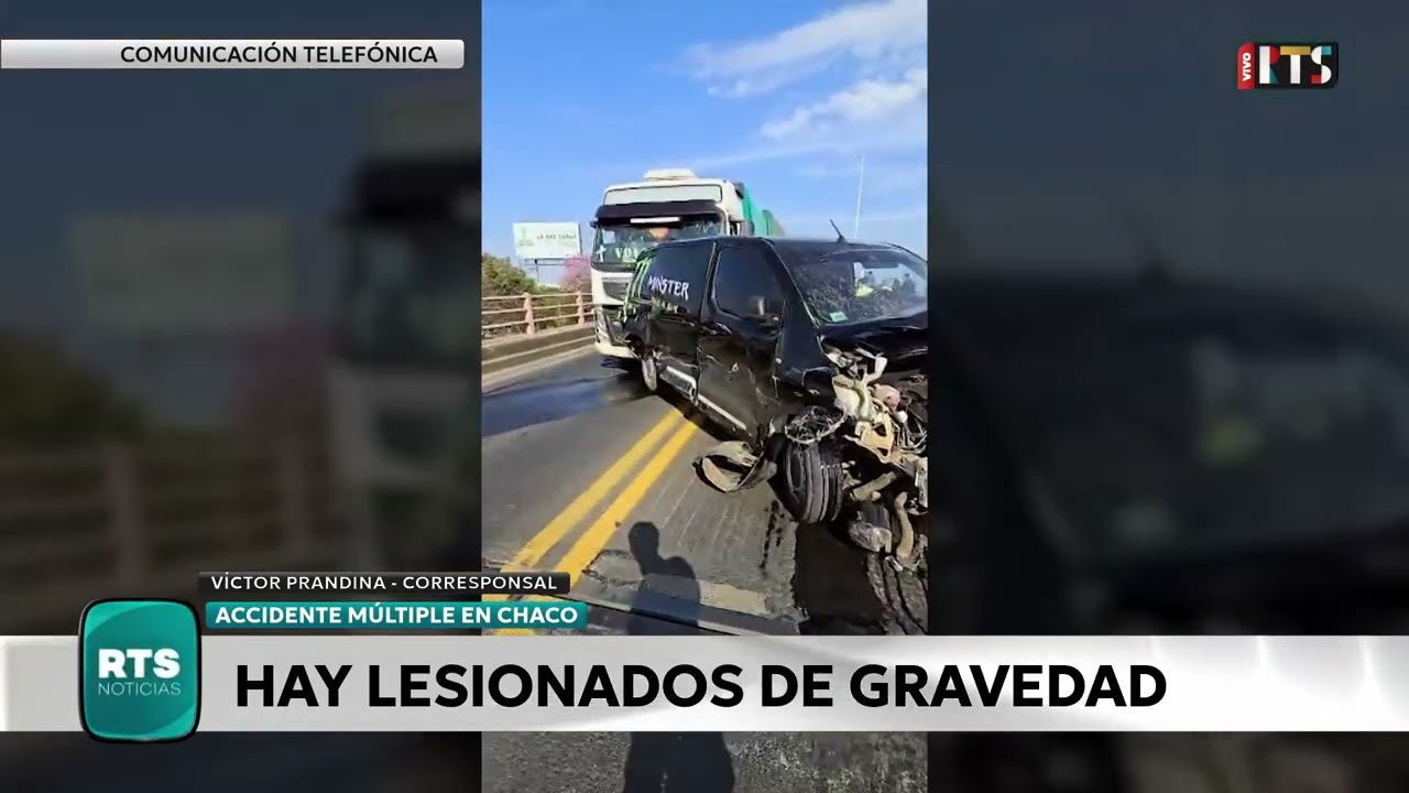 CHOQUE MÚLTIPLE EN EL PUENTE BELGRANO: 14 VEHÍCULOS INVOLUCRADOS Y TRES HERIDOS GRAVES
