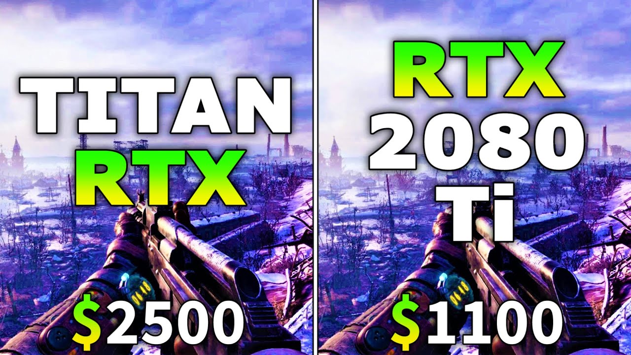 TITAN RTX 24GB vs RTX 2080 Ti 11GB | PC Gameplay Benchmark Test in 4K