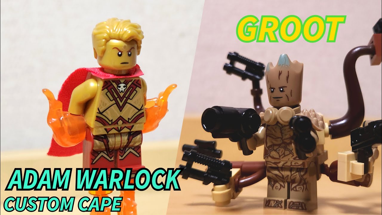 LEGO Guardians of the Galaxy Adam Warlock and Groot custom ideas