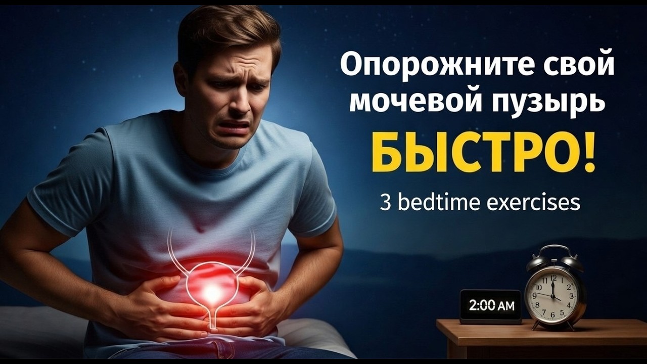 3 упражнения перед сном, чтобы быстро опорожнить мочевой пузырь