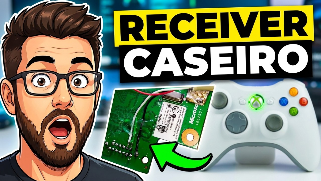 Como usar controle de Xbox 360 no pc com placa RF Super Slim - Receiver Receptor caseiro -model 1575