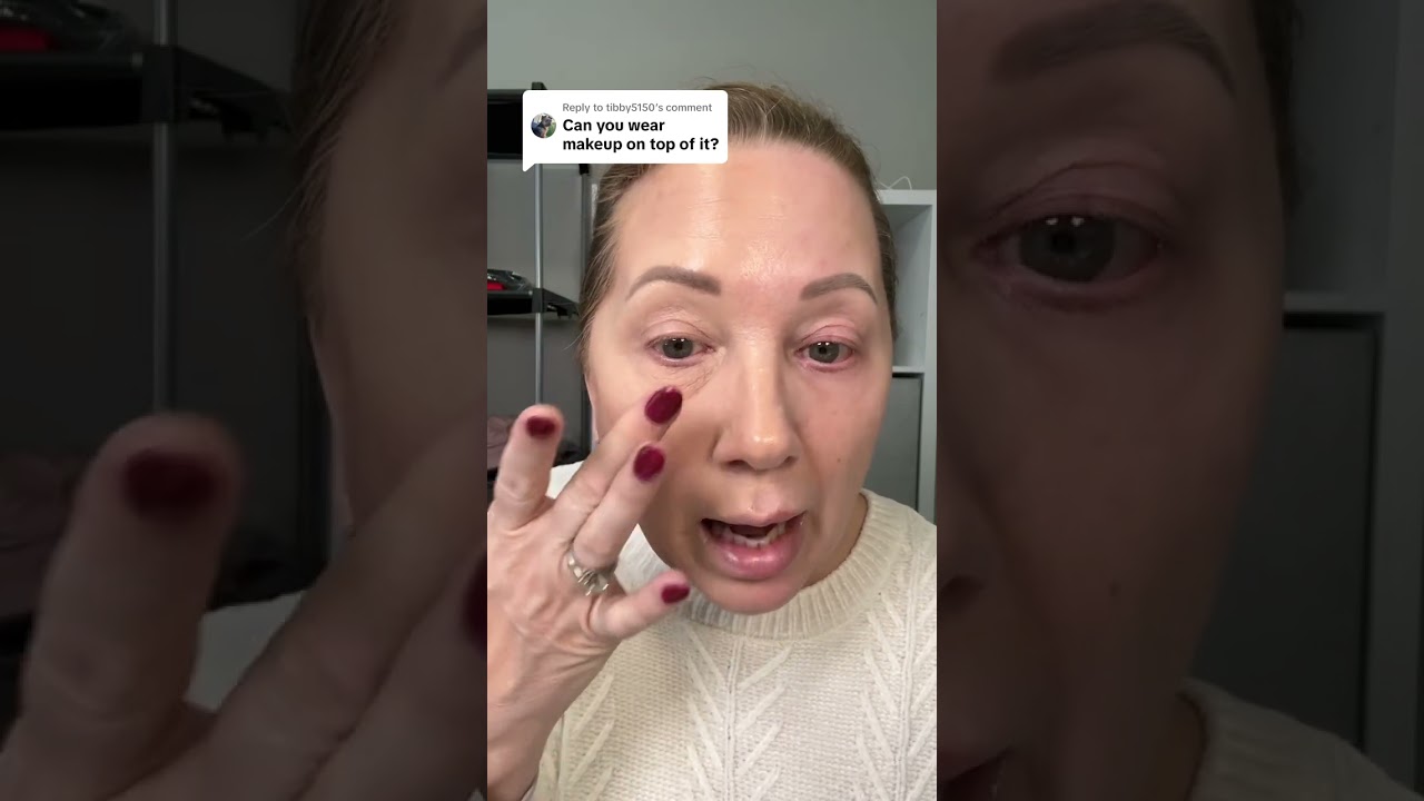 not on top…wear the makeup UNDERNEATH the PTR! #peterthomasroth #wrinkles #skintok #finelines